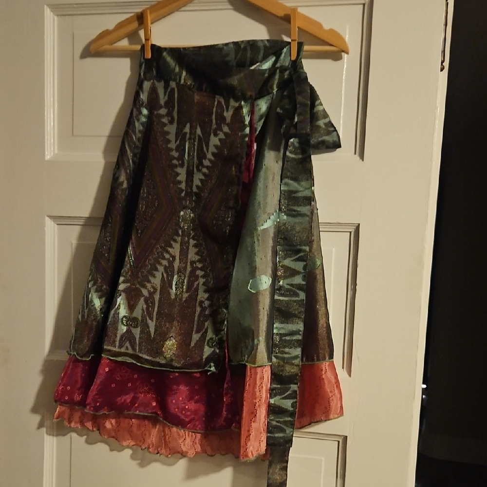 Multicolor Patterned Women's Skirt